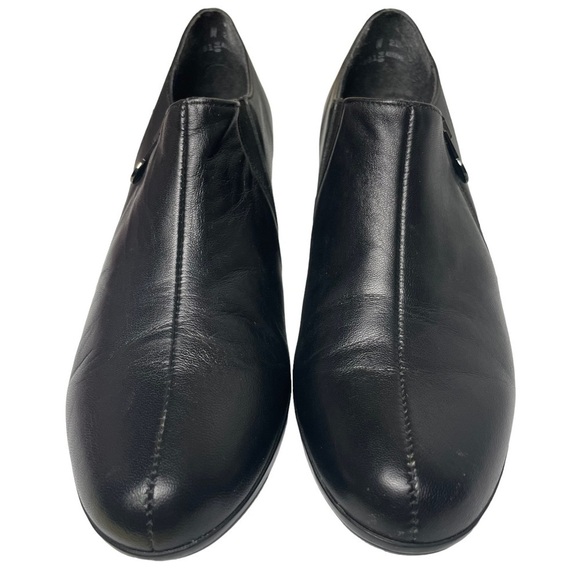 Munro American Taylor Black Leather Ankle Booties Side Zip Women's Size 6N (AA) - Picture 6 of 16